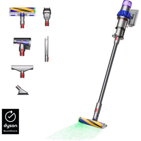 Dyson – Aspirateur balai sans fil V15 Detect Fluffy – Moteur numérique Hyperdymium – Puissance d’aspiration 240 AW – Volume collecteur 0,76 L