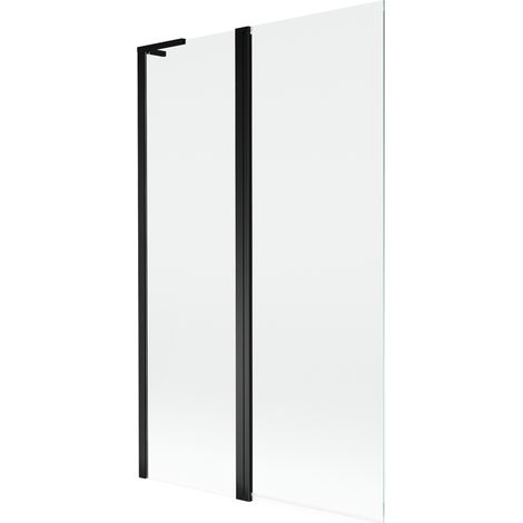 Mexen Mist L paroi de baignoire 2 volets 110 x 150 cm, transparent, noir - 8A9L-110-011-70-00 (1/5)