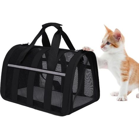 Cestino per gatti pieghevole, imbottito, borsa da viaggio pieghevole, piccola borsa da viaggio per cani e gatti, accessorio da viaggio per animali domestici per viaggi e gite (1/5)