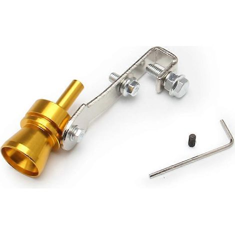 Pot d'échappement modifié pour voiture, générateur de son imitant un turbo, sifflet de turbo, accessoires pour moto-S-Gold (1/5)