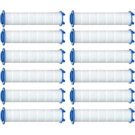 Filtre de Douche Rechange 12PCS pour Eau Dure - à Haut Rendement éLiminer le Chlore et Fluorure Accueil (1/4)