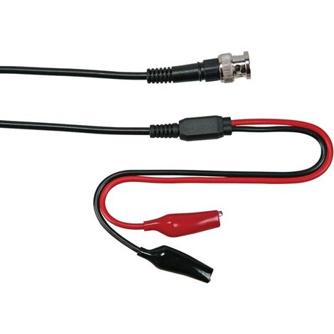 CABLE COAXIAL 1m - BNC MALE 2 PINCES CROCODILE TLM55 RI3638