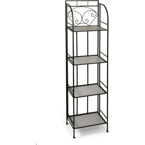 Set aus 2 Metallregalen mit 4 Regalböden 40x25x164