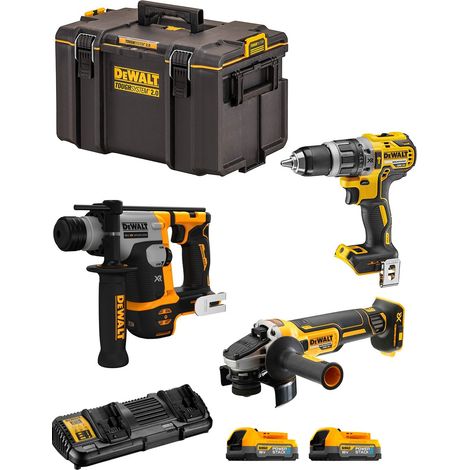 DeWALT Kit DWK305PS (DCH172 + DCD796 + DCG405 + 2 x 1,7 Ah + DCB132 + DS400) (1/5)