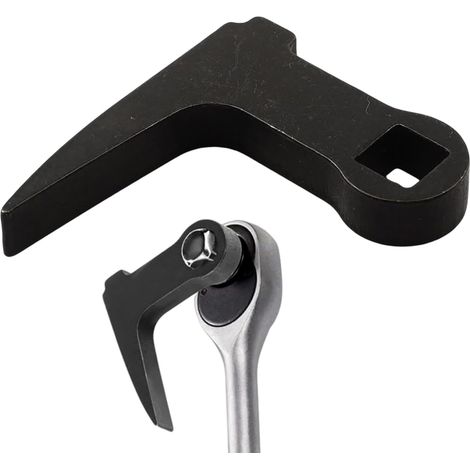 Outil De Démontage D'Essieu - Adaptateur pour Pied-de-Biche à Cliquet  Outil de Démontage de Demi-Arbre en L pour Chantier de Construction Atelier Domestique et Garage Automobile (1/5)
