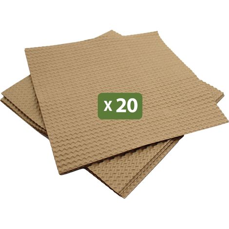 Pack and Move - Lot 20 Intercalaires Carton Séparation Assiettes - 29.5 X 29.5 CM - Plaque carton - Protection Vaisselle Déménagement et Stockage (1/5)