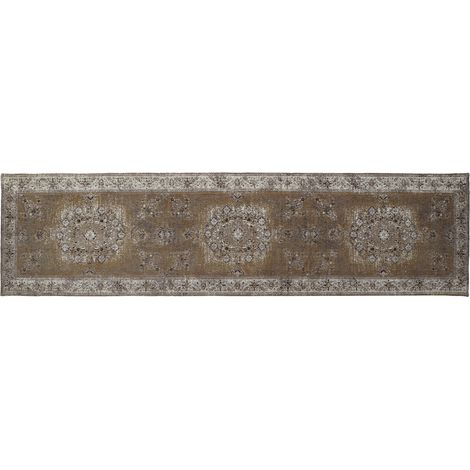 DKD Home Decor Tapis Coton Marron 60x240 cm (1/4)