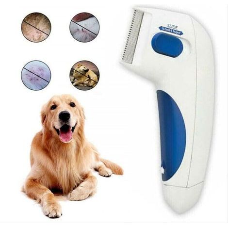 Peigne électrique anti-puces pour animal de compagnie pour chat et chien, peignes de toilettage pour enlever efficacement les puces, peigne de nettoyage des poux, outils de toilettage (1/5)