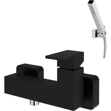Presto Nitro Plus 5343016 Grifo ducha monomando mezclador con accesorios de ducha negro (1/2)