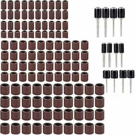 Elektrische Schleif- und Polierwerkzeuge für Holzschnitzereien (132-teiliges Sandring-Sandtrommel-Set im Karton) (1/4)