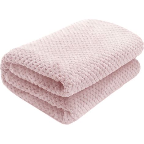 PLÜSCH KUSCHELDECKE DIAMOND DIRTY PINK