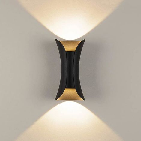 10W mur LED lampe spot applique extérieure lumière moderne en aluminium IP65 haut et bas spot (1/5)