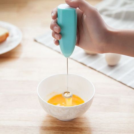 Mousseur à lait électrique portable, fouet café mousse rapide, accessoire cuisine (1/3)