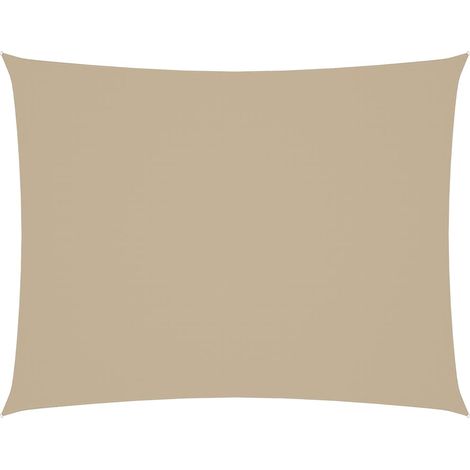 Maison Exclusive - Toldo de vela rectangular tela Oxford beige 2, (1/5)
