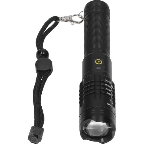 Leistungsstarke 5000 lm P50 Taschenlampe aus Aluminiumlegierung mit Teleskopzoom, wasserdicht, ideal für Notfallsituationen und Camping im Freien. (1/5)