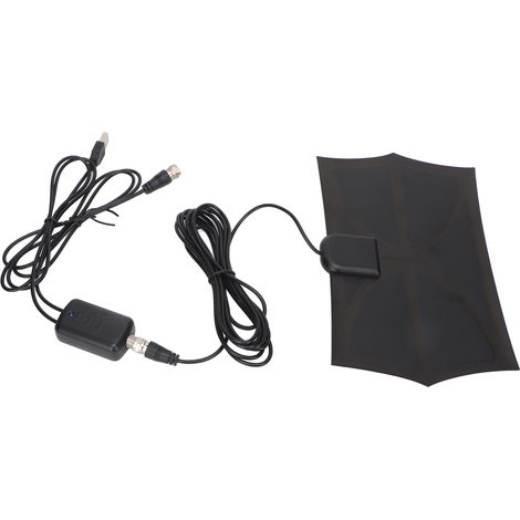 Antenne TV compatible 4K et 1080p, portée de 480 km, pour intérieur et extérieur, compatible avec Fire Stick et tous les anciens téléviseurs (noir). (1/5)