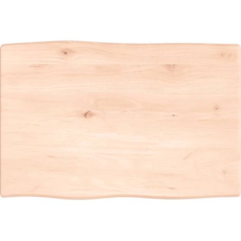 Dessus de table  Dessus de bureau  Plateau de table bois chêne massif non traité bordure assortie