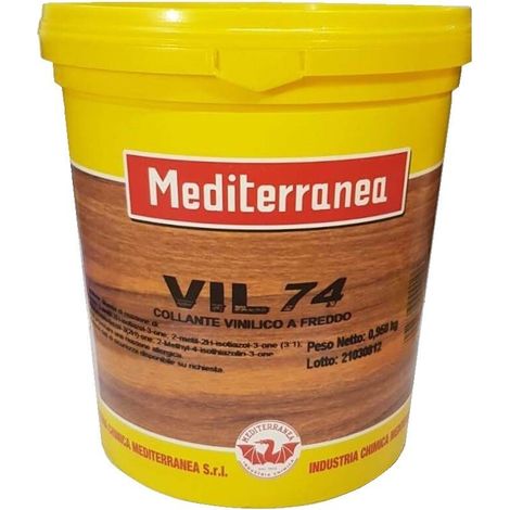 Colla vinilica a freddo vil74 della icm 4,800 kg vinavil per legno carta sughero
