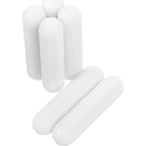 6 Pièces Baguettes D'agitation Magnétique en Ptfe Blanc Forme C pour Agitateur de Laboratoire, Mélange Rapide et Uniforme, Usage Polyvalent en Laboratoires Chimiques Réutilisable (1/5)