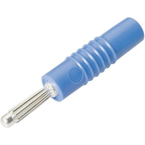 Fiche banane mâle Ø de la broche: 4 mm Schnepp S 4000 S BLAU bleu 1 pc(s) (1/3)
