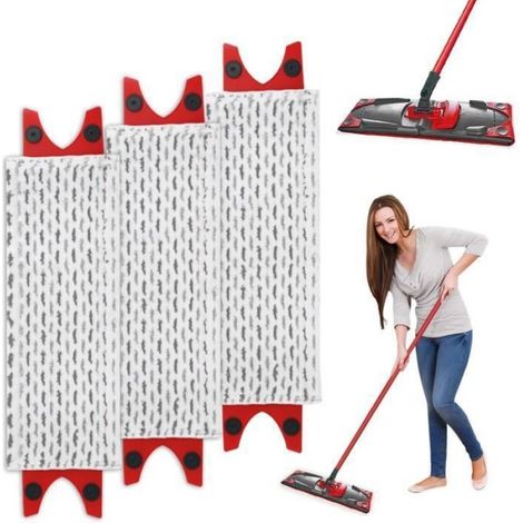 3 Pièces pour Vileda Balai Serpillere Recharge Absorbante Microfibre Kit, pour Enlevez les Taches Sales Gar MOUSTIQUAIRE DE CAMPING (1/4)