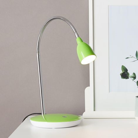 BRILLIANT Lampe Anthony LED Tischleuchte eisen/grün 1x 2.4W LED integriert, (200lm, 3000K) Mit Druckschalter an der Basis (1/4)