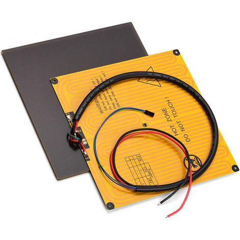 220 x 220 mm Ultrabase-Plattform Glasplatte Baufläche + 12 V Aluminium-Heizbett mit Drahtseil für Anet A8 A6 für Anycubic I3 Mega für Tronxy P802M P802E 3D-Drucker, Schwarz Ulisem (1/5)