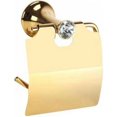 YMYNY Toilettenpapierhalter, goldfarben, zur Wandmontage, Badezimmerdekor, Dgo-108 (1/2)