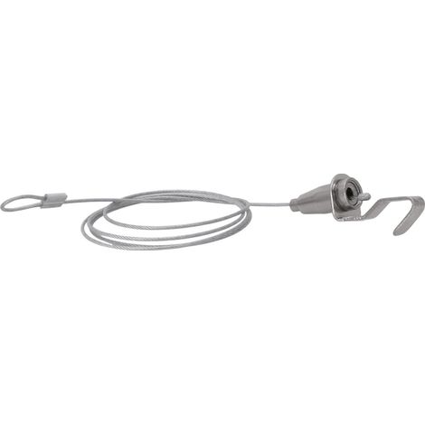 Câble de suspension réglable pour tableaux, système rail en acier (1/5)