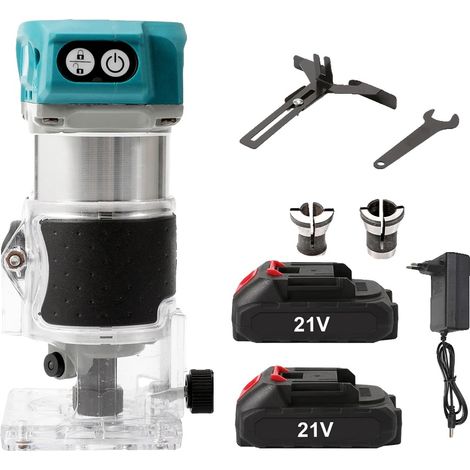 Défonceuse, Moteur Sans Charbon, Vitesse Réglable, 2Batterie (1/2)