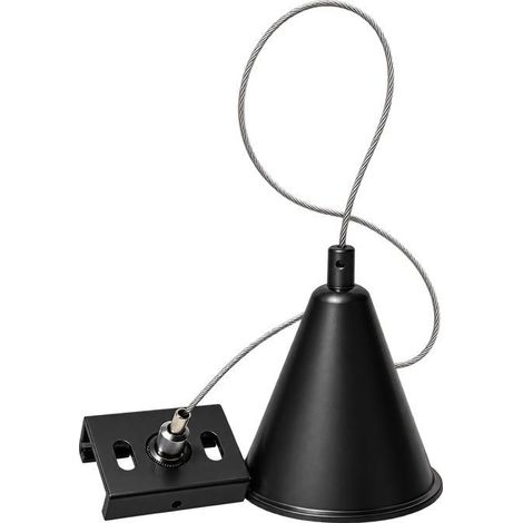 Kit de suspension Noir pour Rail Triphasé - SILAMP (1/2)