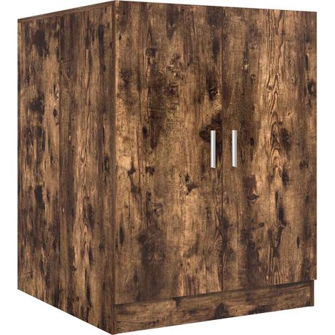 Waschmaschinenschrank Räuchereiche 71x71,5x91,5 cm vidaXL