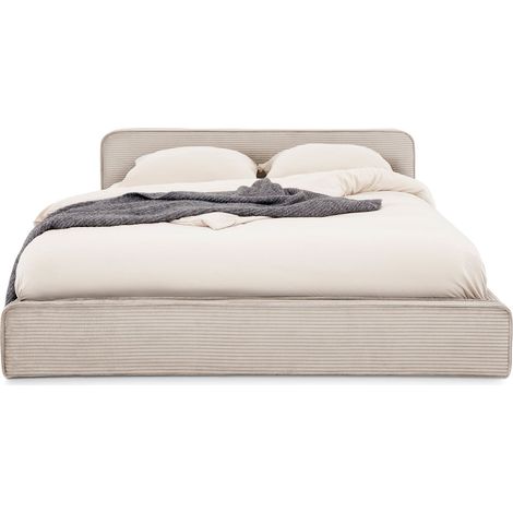 Lit double CURSIO Beige 140x190 cm (1/5)