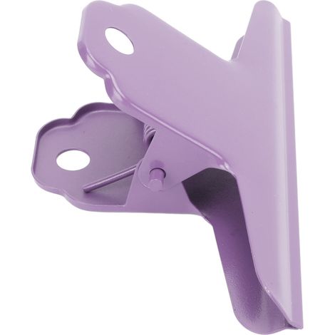 Pince de bureau violette grande taille, serrage robuste pour tiroirs, durable école maison. (1/5)
