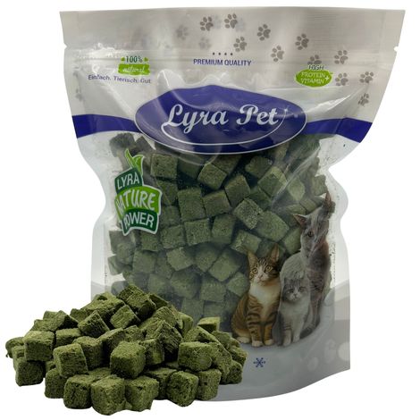 200 g de cubes d'herbe à chat Lyra Pet® lyophilisés