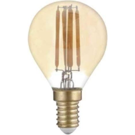 Silamp – Ampoule LED E14 filament 4W G45 – Blanc chaud 2300K – 400 lumens – Angle de diffusion 300° – IP20 intérieur (1/5)