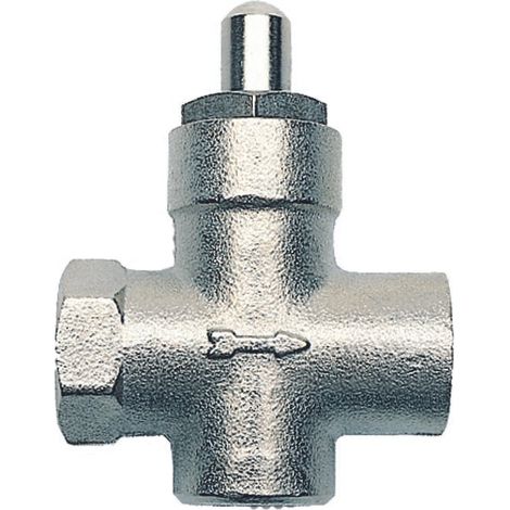 Grifo de gas con botón 1/4 "ff