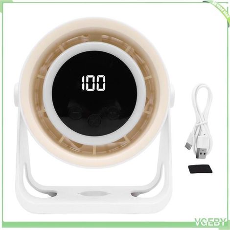 Ventilateur de bureau - FAFEICY - Portable - Rechargeable 1800mAh - 5 vitesses - Moteur sans balais (1/4)