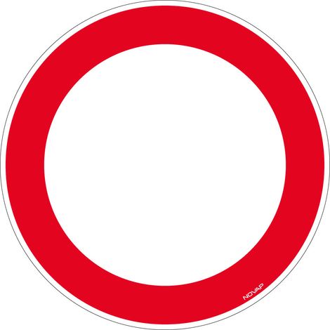 Panneau Interdiction - Rigide Ø300mm - 4061405