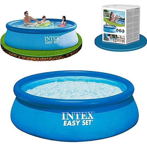 Intex – Piscine gonflable ronde 366 cm – Hauteur 76 cm – Capacité 5621 litres – PVC 3 couches résistant – Montage rapide en 10 minutes