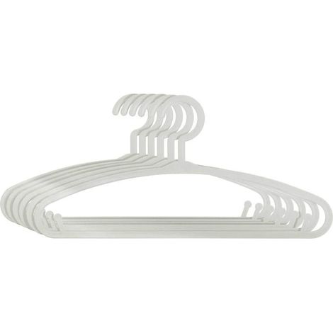Juego de 6 perchas para niños - de plástico - blancas - Atmosphera créateur d'intérieur (1/3)