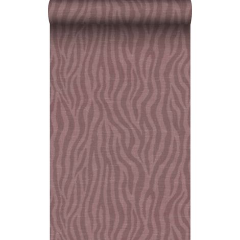 papier peint vagues effet lin mauve violet - Origin Wallcoverings (1/5)