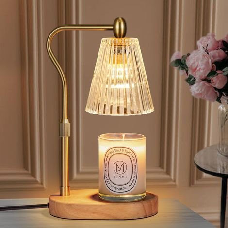 Kerzenwärmerlampe, Kerzenwärmer mit Timer, Dimmer und verstellbarer Höhe, elektrischer Wachswärmer, Vintage-Wohndekoration, Beleuchtung (1/5)