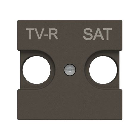 Tapa toma TV Niessen Zenit  Negro (1/5)