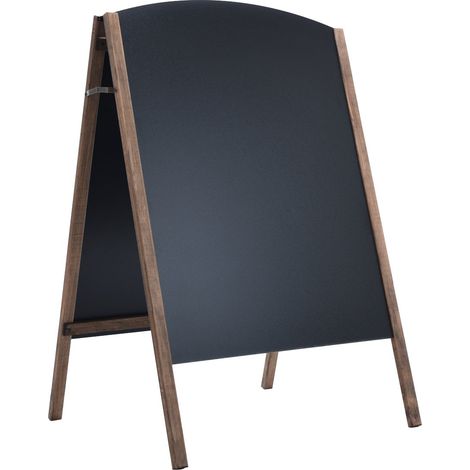 COSTWAY Standtafel Kindertafel Werbetafel Kundenstopper Kreidetafel Werbeaufsteller Schreibtafel Maltafel klappbar schwarz (1/5)