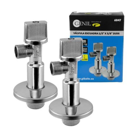Extra langes Winkelventil, 2 Stück – 1/2" x 3/8" (1/5)