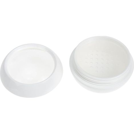 Caja portátil de 50 g para polvos de maquillaje en PP blanco (1/5)