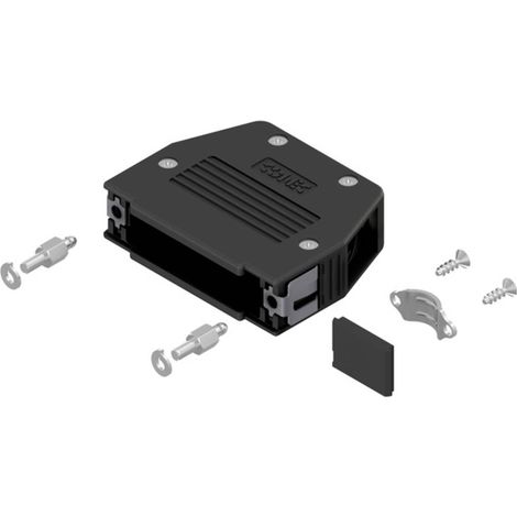 Conec SnapLock 16-003270E Alloggiamento D SUB Numero Poli (num): 25 Plastica 90 °, 180 ° Nero 1 pz. (1/2)