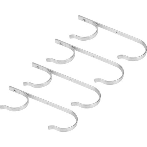 Lot de 4 crochets de séchage en alliage d'aluminium pour piscine, baignoire et sauna (1/5)