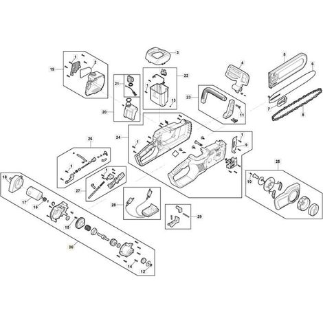 MOTOR UND GETRIEBE CS 40 Li ORIGINAL STIGA - 118810954/0